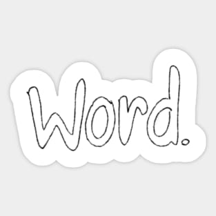 Word Sticker